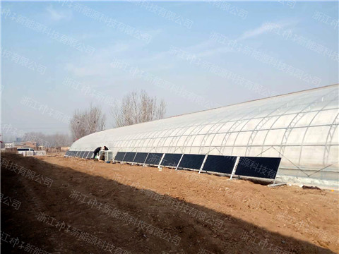 河北廊坊——生态大棚600㎡异聚态采暖工程